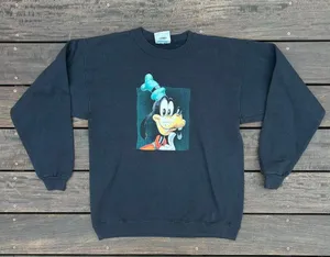 Vintage Black Disney Goofy Graphic Crewneck Sweatshirt thumbnail 1