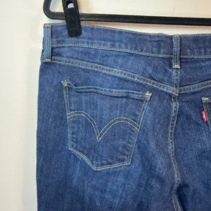 Levi's 515 Bootcut Jeans Dark Blue Denim Wash Mid Rise Zip Stretch Classic Sz 14 thumbnail 12