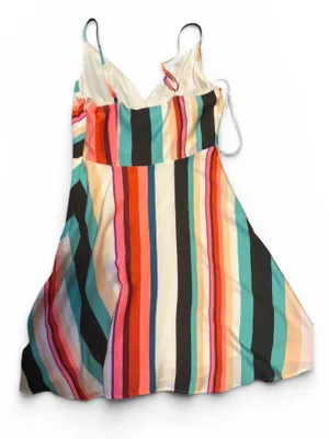 Express Multi-Color Striped Spaghetti Strap Dress thumbnail 2