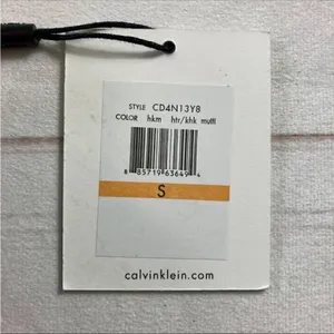 Calvin Klein NWT Womens Beige Colorblock Asymmetrical Hem Midi Dress Small thumbnail 6