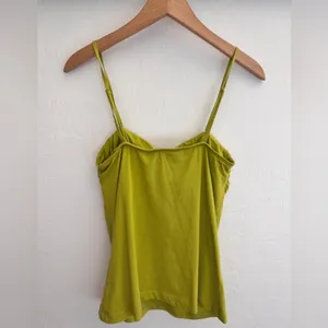 DKNY Lime Green‎ Ruched Cami Tank Top Size Small thumbnail 5