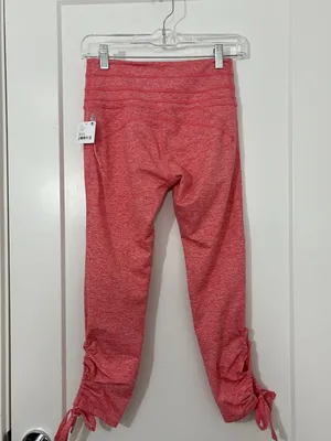 New Free People XS/S FP Movement Mango Heathered Lace-Up Ankle Leggings thumbnail 10