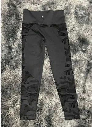 ZYIA Active performance camo seamless leggings grey black high rise ‎ Size Small thumbnail 3