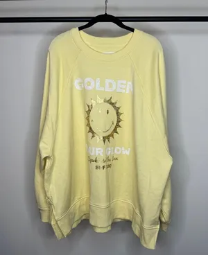 Aerie Golden Hour Glow Graphic Oversized Crewneck Sweatshirt size XL Beachy thumbnail 2