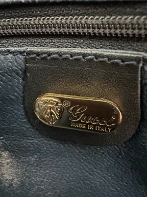 Authenticated Vintage Gucci Micro GG Logo Bowling Bag Navy Top Handle thumbnail 12