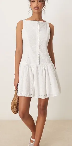 Kourt Mini Dress White Size 4 thumbnail 1