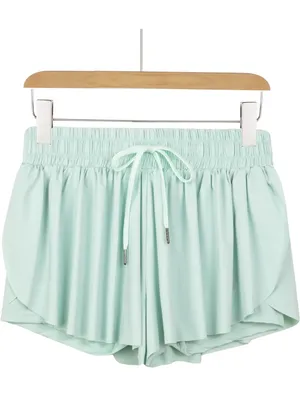 Flowy Athletic Shorts Light Green thumbnail 5
