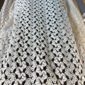 Honlua Wahine White‎ Crochet Lace Bathing Suit Swim Cover Up Long Sleeve Sheer M thumbnail 5