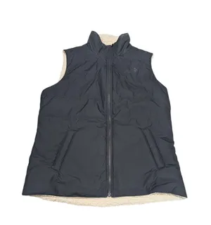 The North Face Merriewood Reversible Sherpa Vest Insulated Dark Gray Womens thumbnail 1