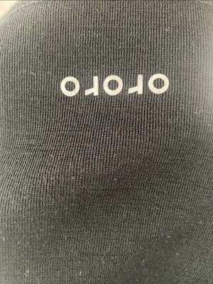 Ororo Merino Wool L/S Crew 200mg Black SMALL thumbnail 2