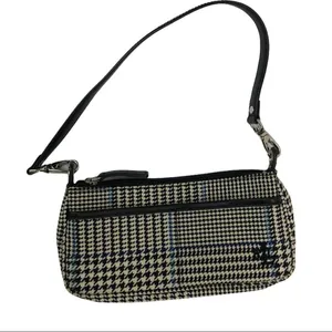 Ralph Lauren Monogram Houndstooth Canvas Mini Bag thumbnail 7