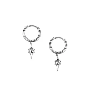 Star Dangle Drop Earrings for Men Women,Personality Punk Hip Hop Earrings thumbnail 3