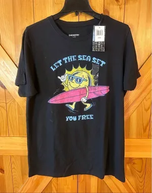 Chemistry "Let the Sea Set You Free" Adult T Shirt NWT READ Size Large (5535) thumbnail 1