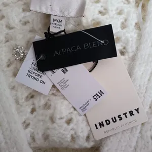 INDUSTRY Republic Company Alpaca Blend Sweater Cardigan V Neck MEDIUM New NWT thumbnail 13