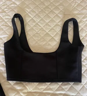 Black Flare Pants + Crop Top Set thumbnail 2
