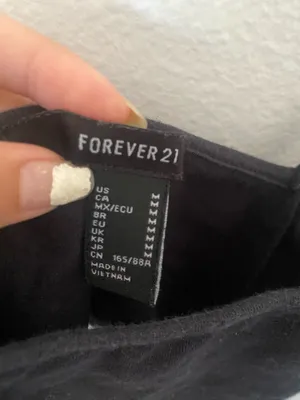 Forever 21 Black Cami Top  thumbnail 3