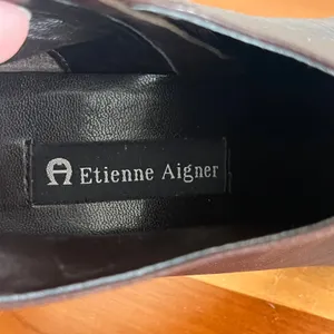 Etienne Aigner Donnie Brown Leather Square Toe Ankle Boots Womens 7M Brazil‎ thumbnail 5