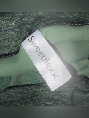 Sweetflexx Resistance Band Leggings Fat Burner Green Spacedye Size XL 14 Gym Fit thumbnail 6