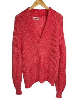 Anthropologie Honore Ribbed Knit Pullover Sweater Sz Medium Wool Blend thumbnail 3