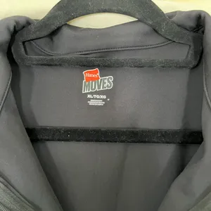 Hanes Moves Women's Studio Jacket Zip Up Workout Athleisure Black XL thumbnail 2