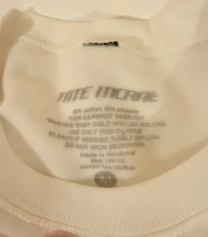 Tate McRae Miss Possessive Crewneck White Size M thumbnail 4