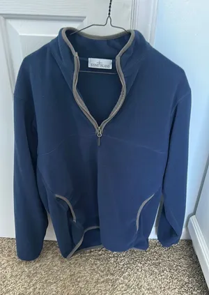 Men’s Stone Island Quarter Zip Blue Size M thumbnail 1
