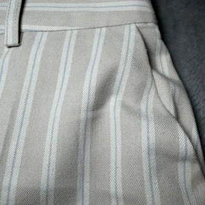 New 7 For All Mankind Womens Size 6 Beige Striped Wide Leg Trouser Pants Work thumbnail 13