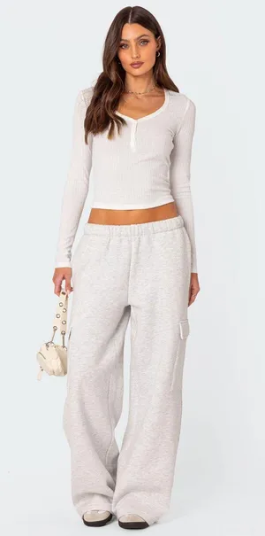 Edikted Cargo Sweatpants thumbnail 1