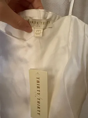 White satin mini dress Size M thumbnail 3