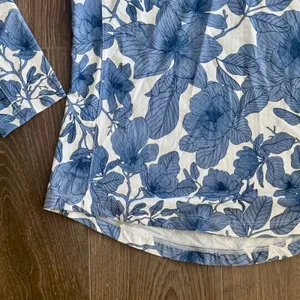 Walter Hagen Performance 11 UPF Suncover Top 1/4 Zip Golf Blue Floral Small NEW thumbnail 4