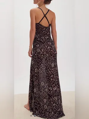 ✨Free People Concrete Jungle Maxi Slip Dress Small✨ thumbnail 3
