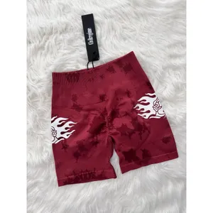 Civil Regime Blush Red Reaper Wash Kelly Seamless Shorts Size XS thumbnail 4