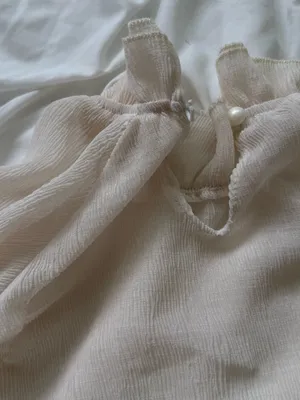 Forever 21 nude sheer Blouse thumbnail 5