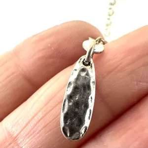 Silver tone blue beaded long multi strand necklace’s thumbnail 3