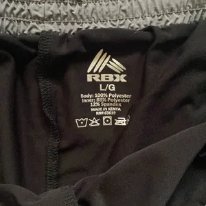 RBX gray and black running athletic shorts, size large thumbnail 3