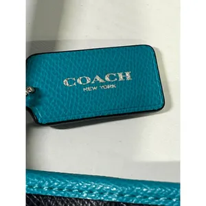 Coach Ava Tote Midnight Atlantic Crossgrain Leather Bag‎ F55469 with Pouch thumbnail 4