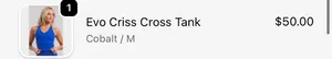 Blue Criss-Cross ACTA top thumbnail 3