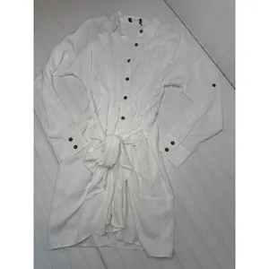 NWOT Lulus Charming Confidence White Collared Button-Up Mini Dress Size Large thumbnail 7