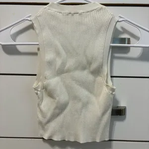Wilfred Aritzia Reso Sweater Sleeveless Ribbed Crop Tank Top thumbnail 3