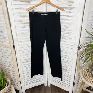 BETABRAND Women's Wide Leg Yoga Work Pant Faux Pockets Black Medium thumbnail 13
