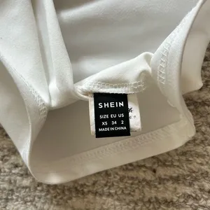 White SHEIN tube top thumbnail 3
