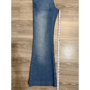Zara TRF Denim Women Flare Jeans Size 6 Medium Wash‎ Blue Low Rise 30x29 Y2K thumbnail 6