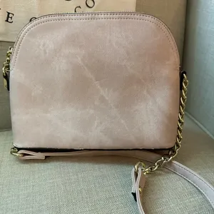 Steve Madden Pink and Gold Crossbody Bag with Dome Shape thumbnail 2