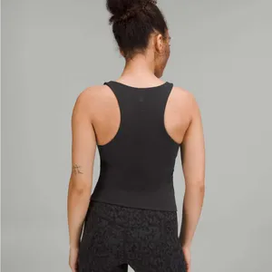 Lululemon InStill Tank Top Black Racerback Shelf Bra Square Neck Nulu Size 12 thumbnail 7