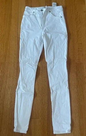 Abercrombie White Jeans High-Rise Skinny Super thumbnail 1