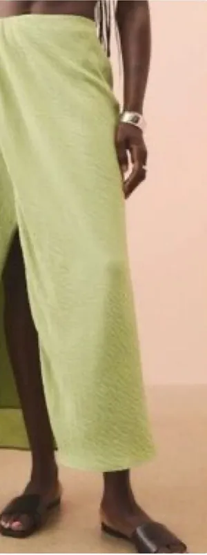 Abercrombie & Fitch Faux Wrap Maxi Skirt Size Small Light Green thumbnail 1
