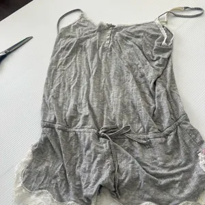 Victoria's Secret Vintage Gray Lace-Trim Romper Sleepwear Women's Intimates Y2K thumbnail 2
