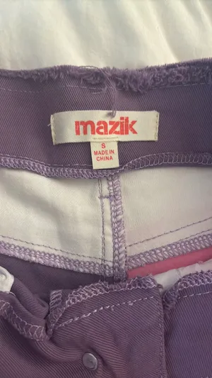 pink and purple bell bottom jeans thumbnail 3