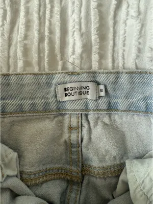 Beginning Boutique Light Wash Denim Ripped Jeans thumbnail 3