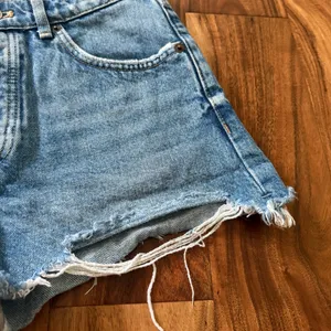 Zara Distressed Denim Jean Shorts Shorts thumbnail 3